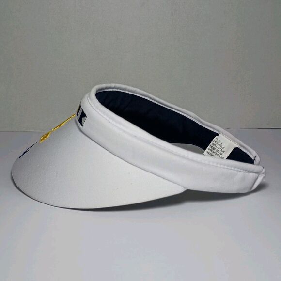 Vintage G.C.I. Exclusive Alaska White Clip On Visor Made n Hong Kong 100% Cotton - Picture 4 of 16